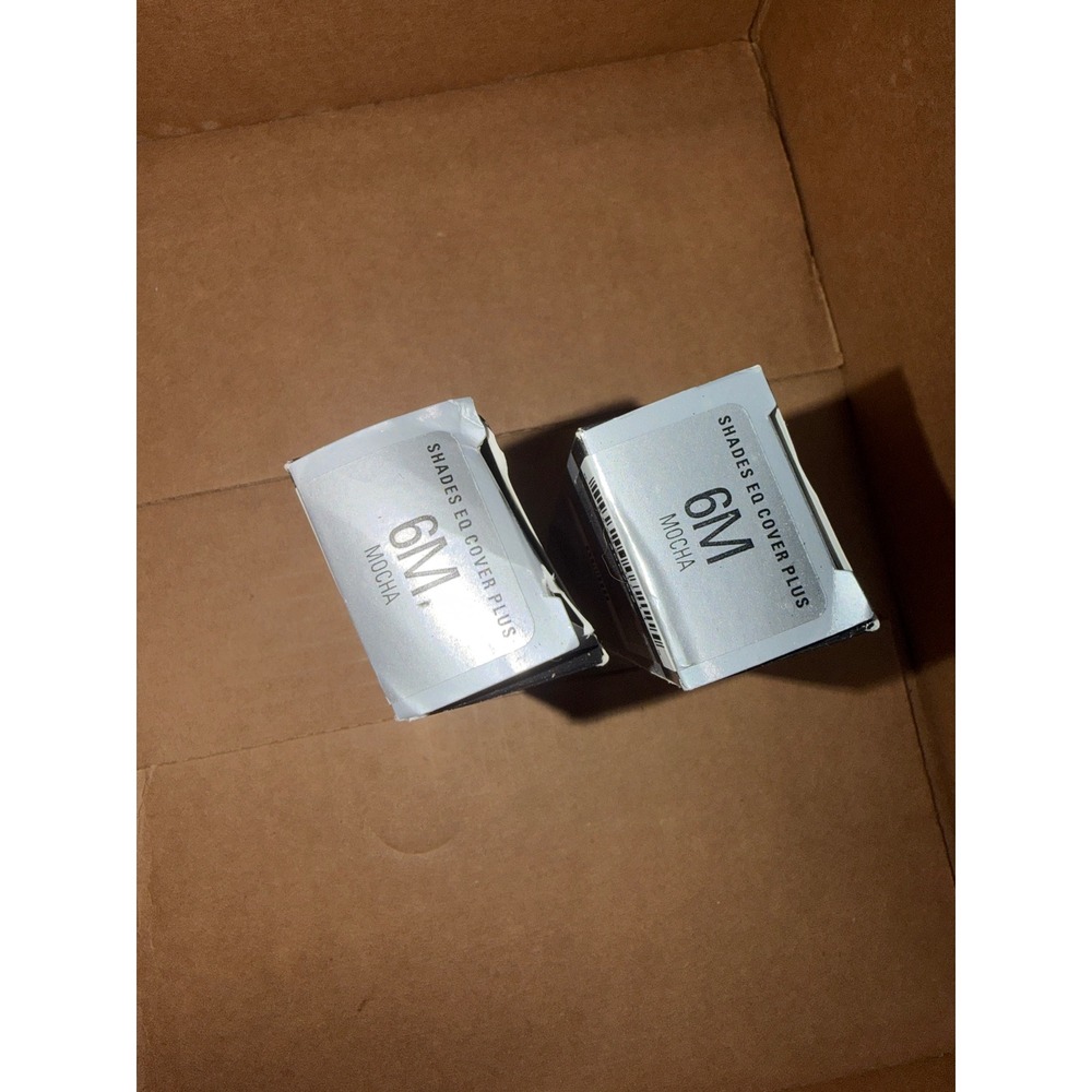 Redken Shades‎ EQ Cover Plus 6M Mocha Demi-Permanent Cream Hair Color Lot of 2